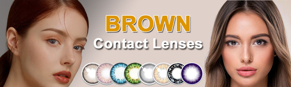 Brown contact lenses