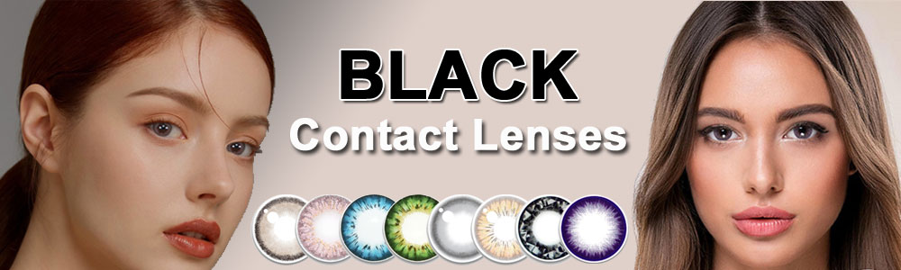 Black contact lenses