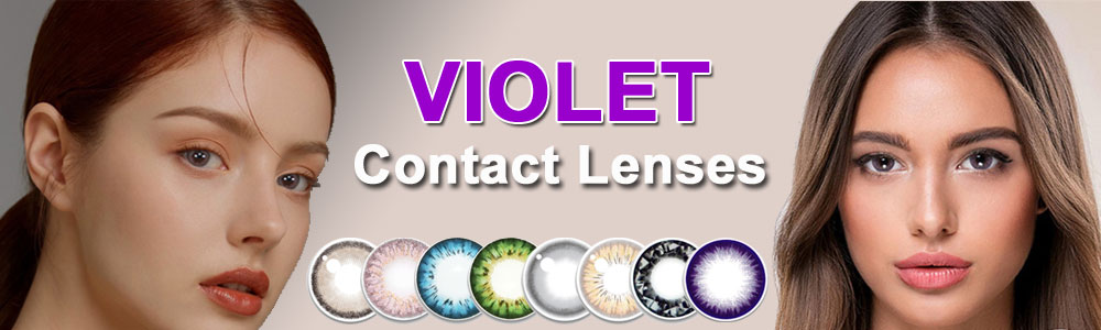 Violet contact lenses
