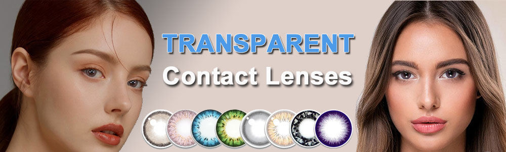 Transparent contact lenses