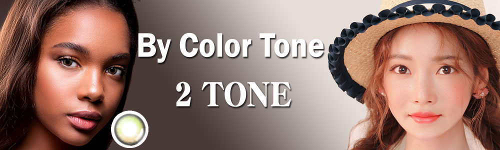 2 Tone contact lenses
