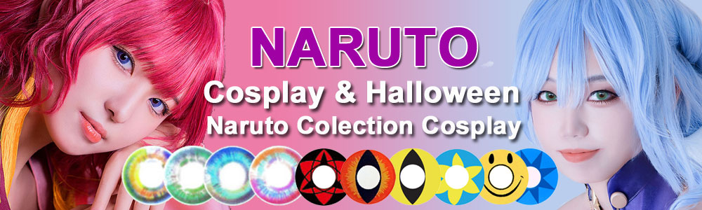 For Naruto cosplay lenses