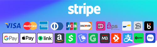 STRIPE (Credit Card, Google & Apple Pay, Link, Bank Transfer, etc)