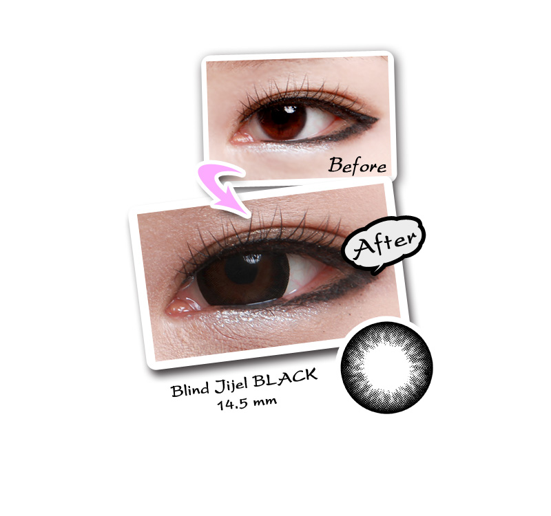 [6-Months] Blind Jijel Black (2pcs)