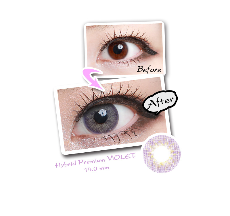 [6-Months] Hybrid Premium Violet (2pcs)