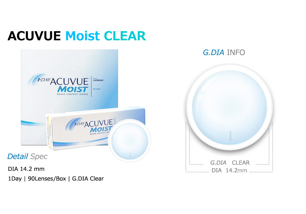 [1-Day] ACUVUE Moist Clear (90pcs)