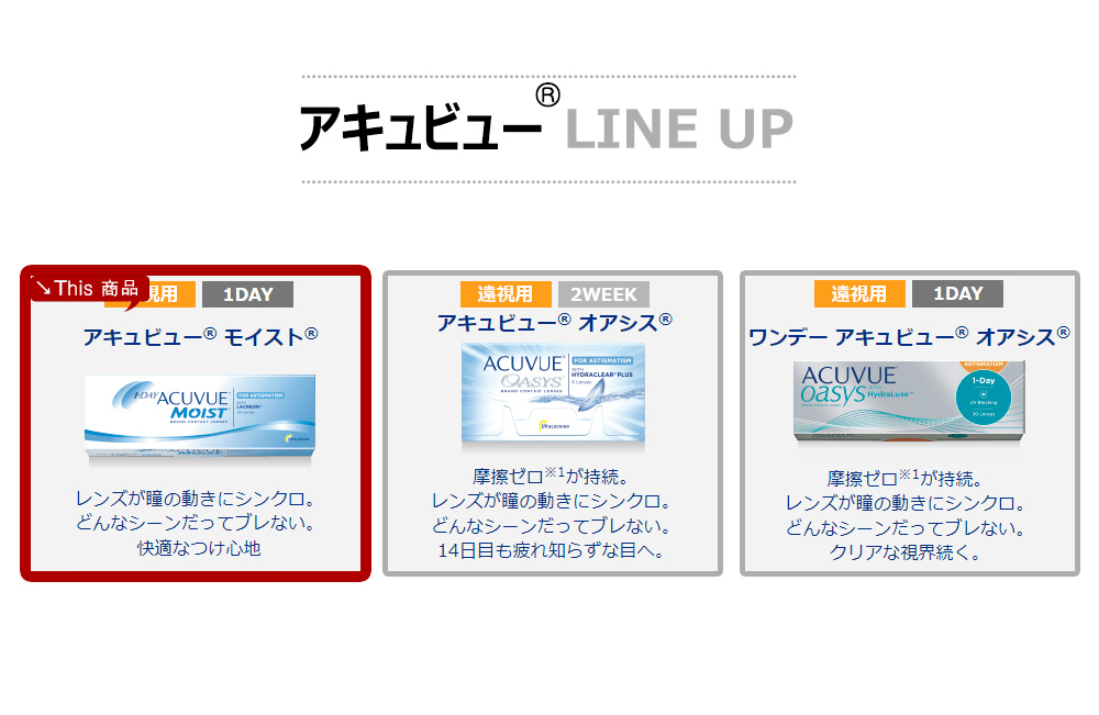 [Hyperopia/1-Day] ACUVUE Moist Clear (30pcs)