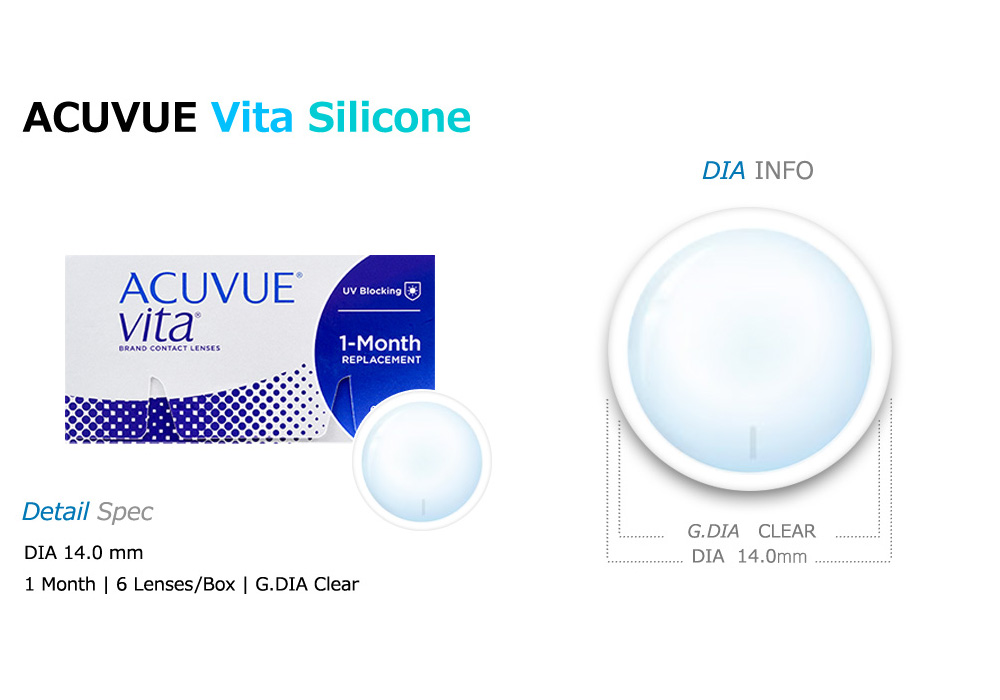 [1-Month] ACUVUE VITA Silicone (6pcs)