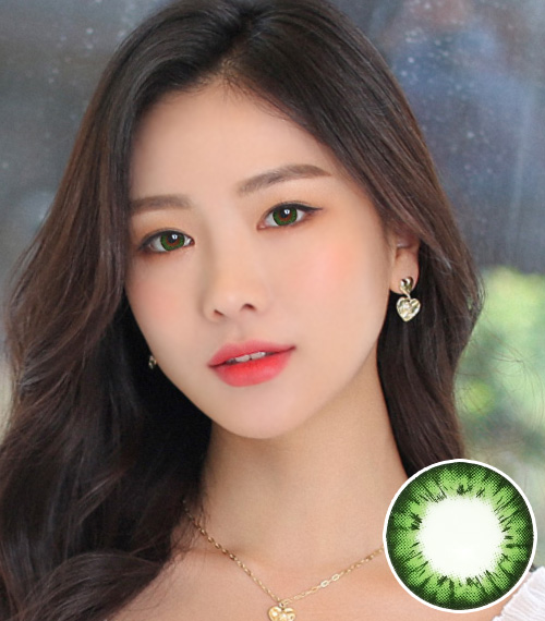 [Toric/6-Month] Fresh Peach 2tone Toric Green (2pcs)2