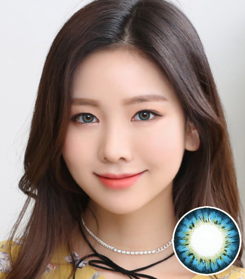 [Toric/6-Month] Fresh Peach 3tone Toric Blue (2pcs)2
