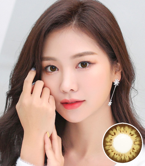 [Toric/6-Month] Fresh Peach 3tone Toric Brown (2pcs)2