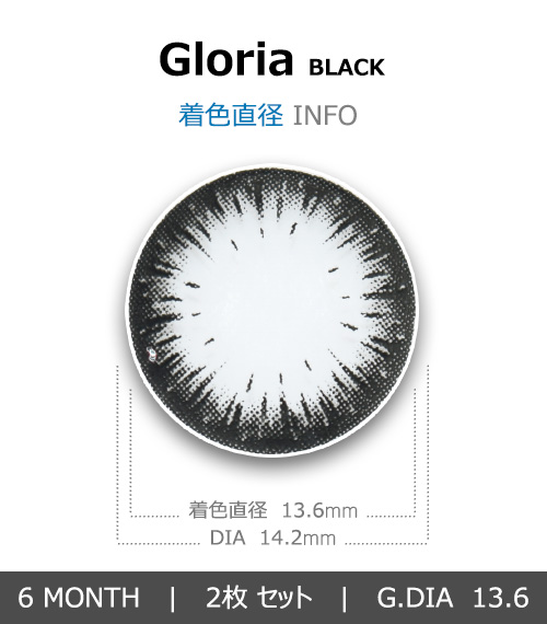 [Toric/6-Month] Gloria Toric Black (2pcs)4