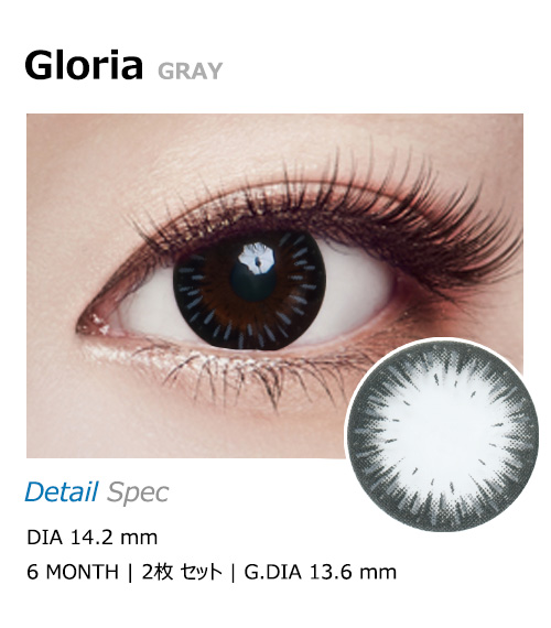 [Toric/6-Month] Gloria Toric Gray (2pcs)
