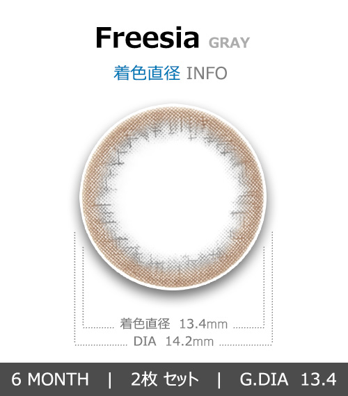 [Toric/6-Month] Freesia Toric Gray (2pcs)4