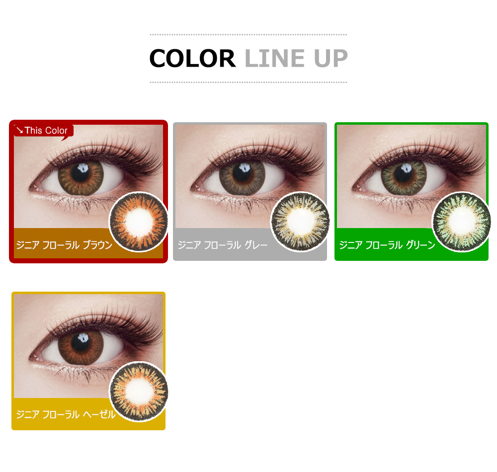 [Toric/6-Month] Zinnia Floral Toric Brown (2pcs)