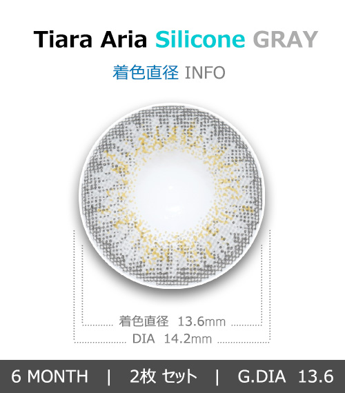 [Toric/6-Month] Tiara Aria Toric Silicone Gray (2pcs)4