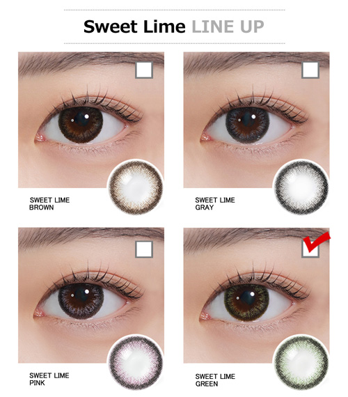 [Hyperopia/6-Month] Sweet・Lime Green (2pcs)5