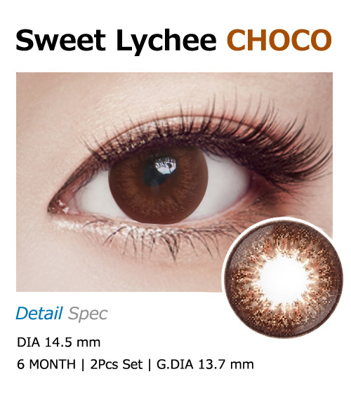 [Toric/6-Month] Sweet・Lychee Toric Choco (2pcs)