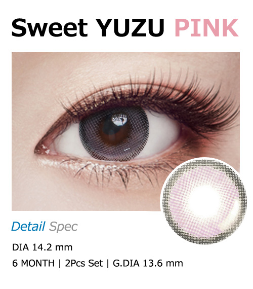 [Toric/6-Month] Sweet・Yuzu Toric Pink (2pcs)