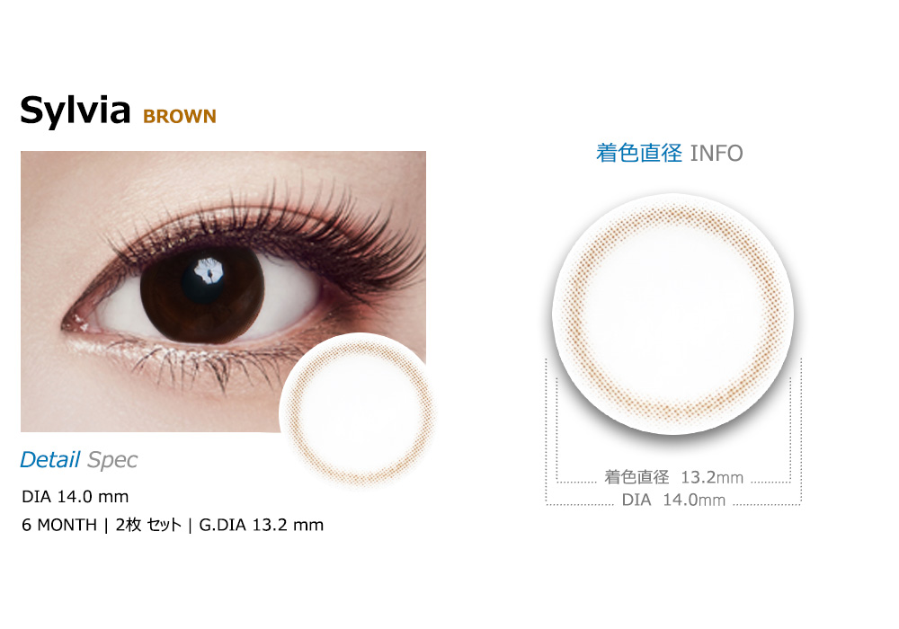 [Toric/6-Month] Sylvia Toric Brown (2pcs)