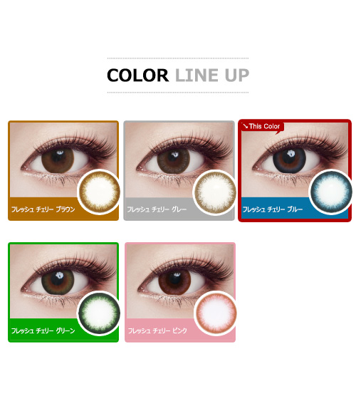 [Toric/6-Month] Fresh Cherry Toric Blue (2pcs)5