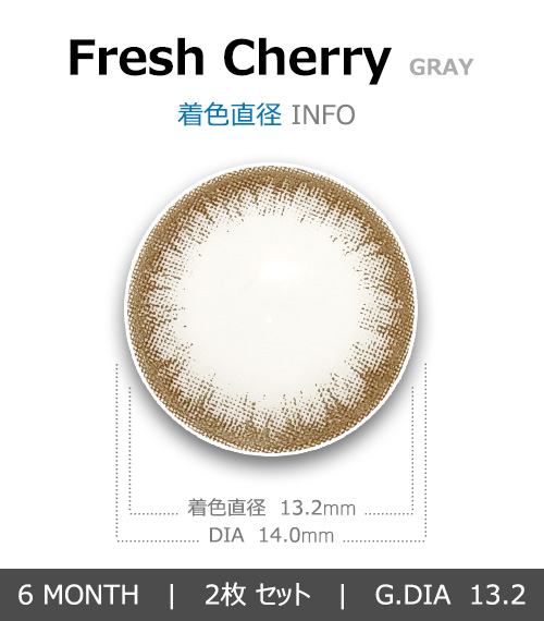 [Toric/6-Month] Fresh Cherry Toric Gray (2pcs)4