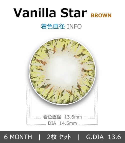 [Toric/6-Month] Vanilla Star Toric Brown (2pcs)4