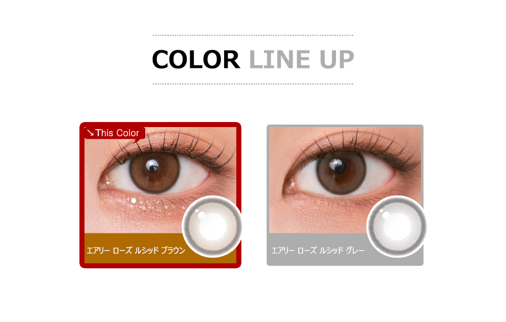 [1-Day] Aery Rose Lucid Brown (10pcs)