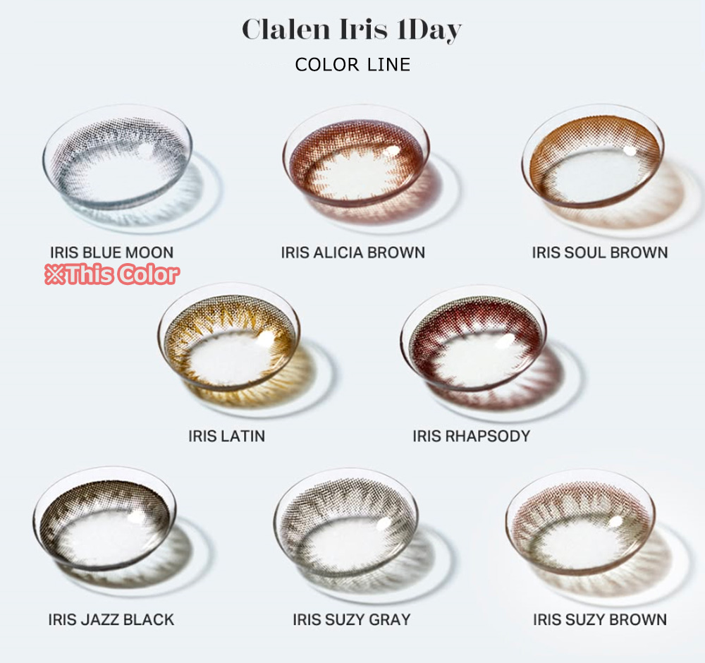 [1-Day] Clalen IRIS Blue Moon (40pcs)