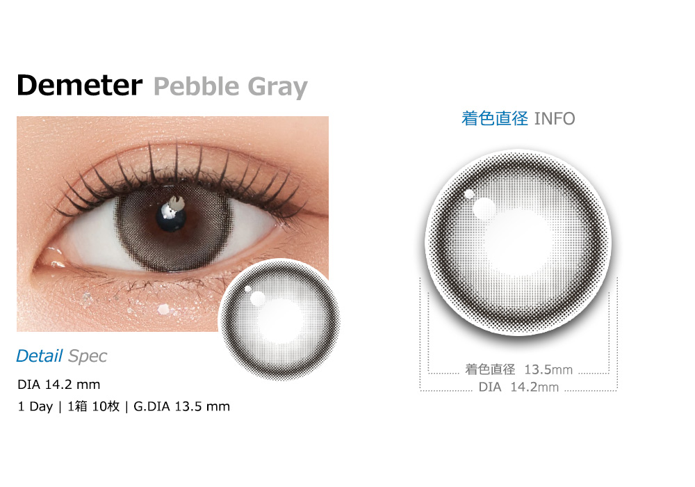 [1-Day] Demeter 13.5 Pebble Gray (10pcs)