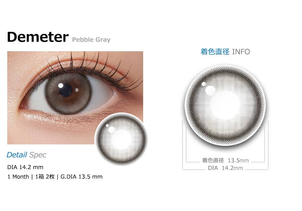 [1-Month] Demeter 13.5 Pebble Gray Silicone (2pcs)