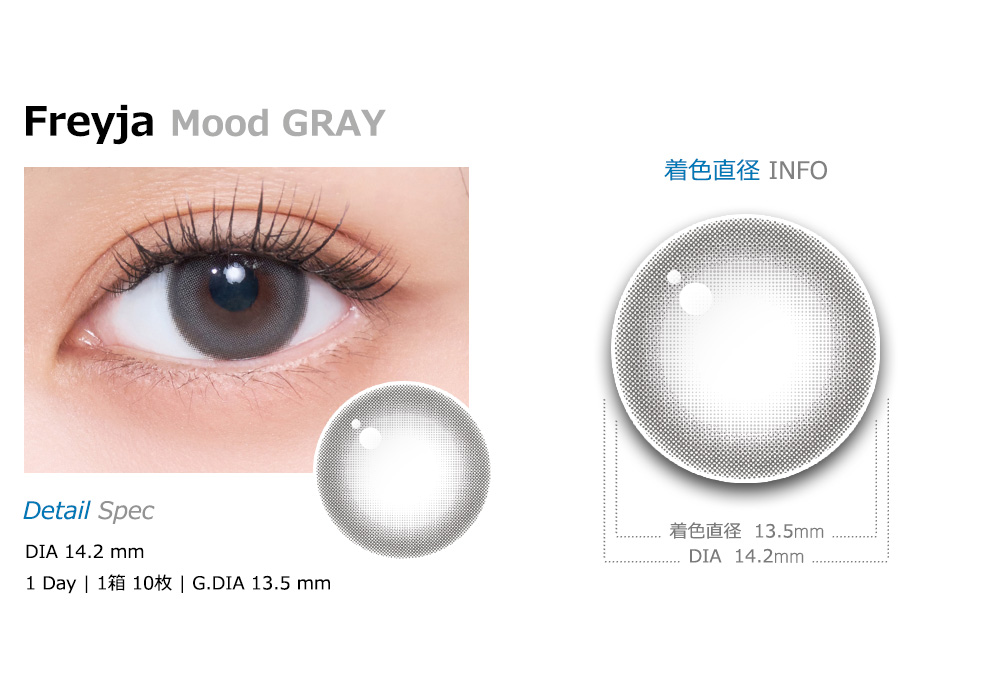 [1-Day] Freyja Mood Gray (10pcs)