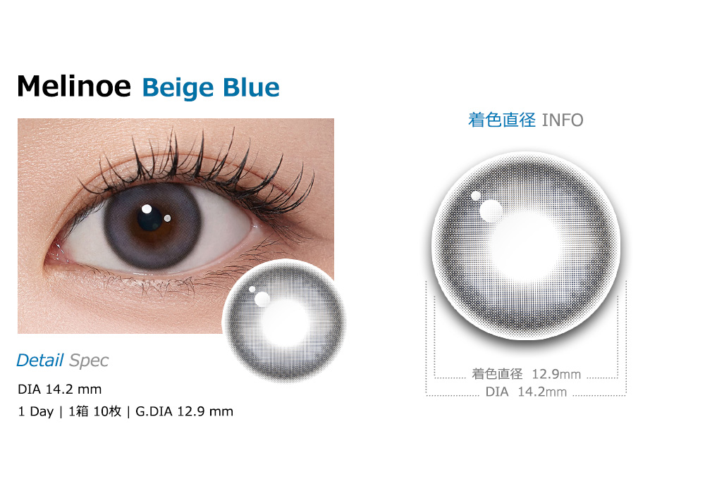 [1-Day] Melinoe Beige Blue (10pcs)