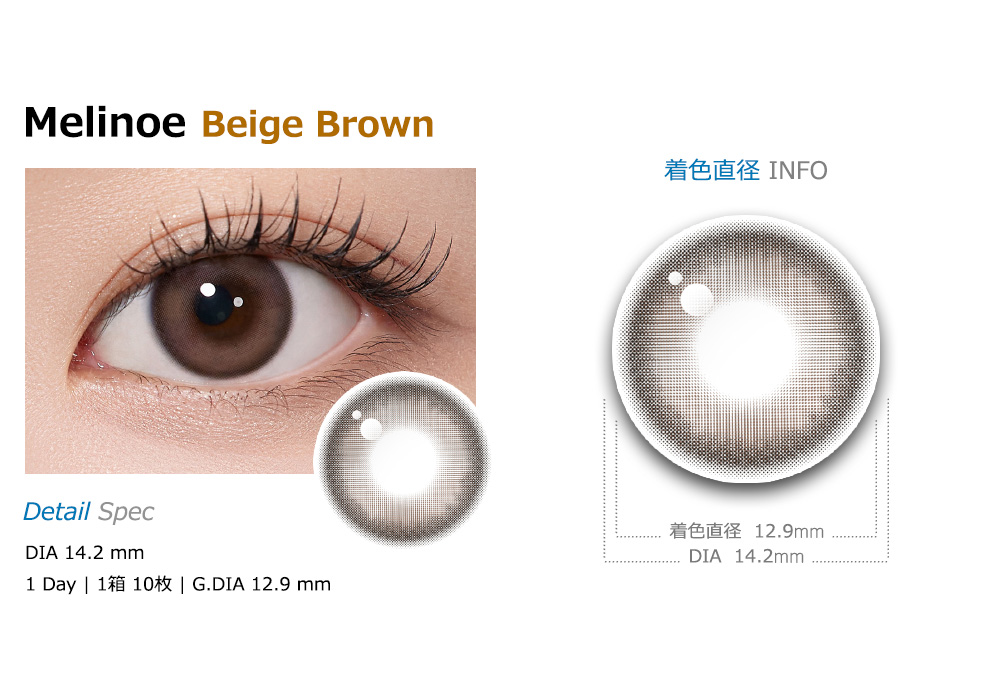 [1-Day] Melinoe Beige Brown (10pcs)