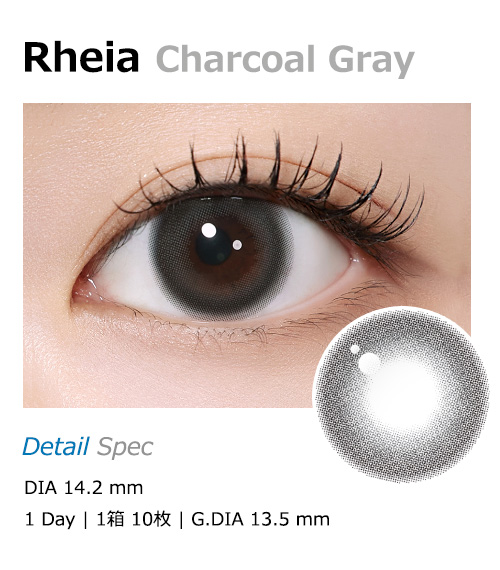[1-Day] Rheia Charcoal Gray (10pcs)