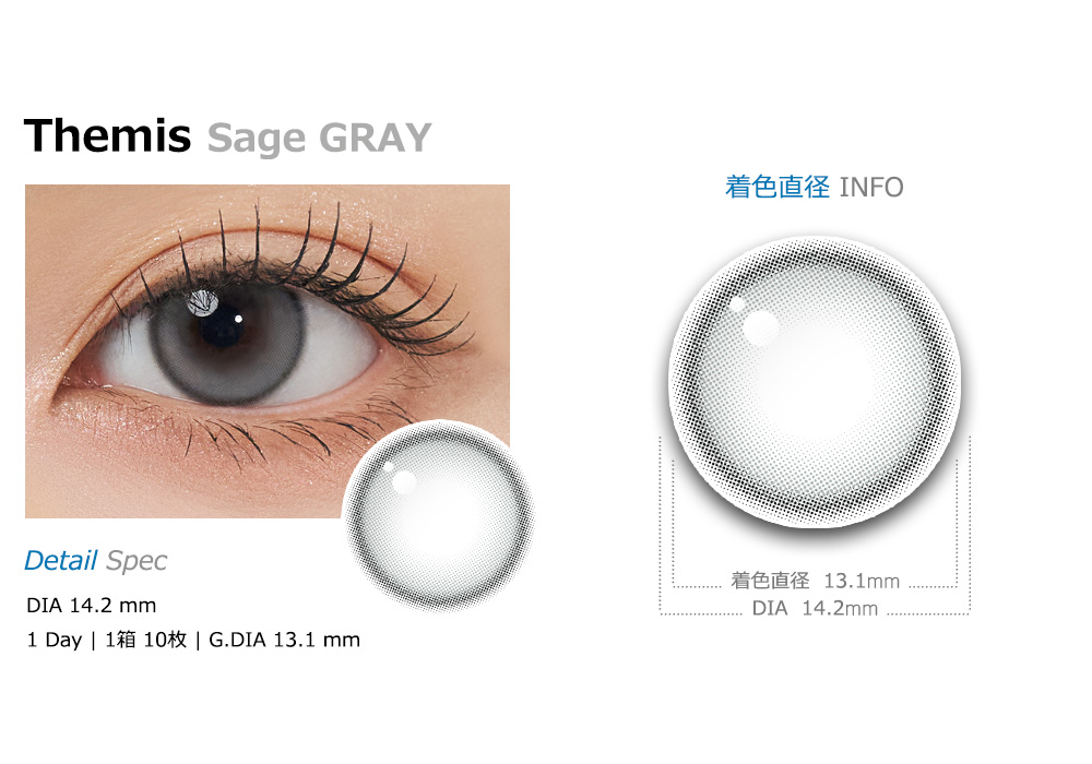 [1-Month] Themis Sage GRAY Silicone (2pcs)