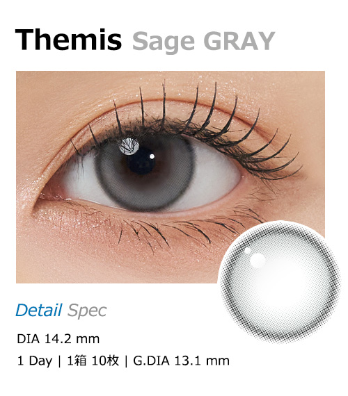 [1-Month] Themis Sage GRAY Silicone (2pcs)