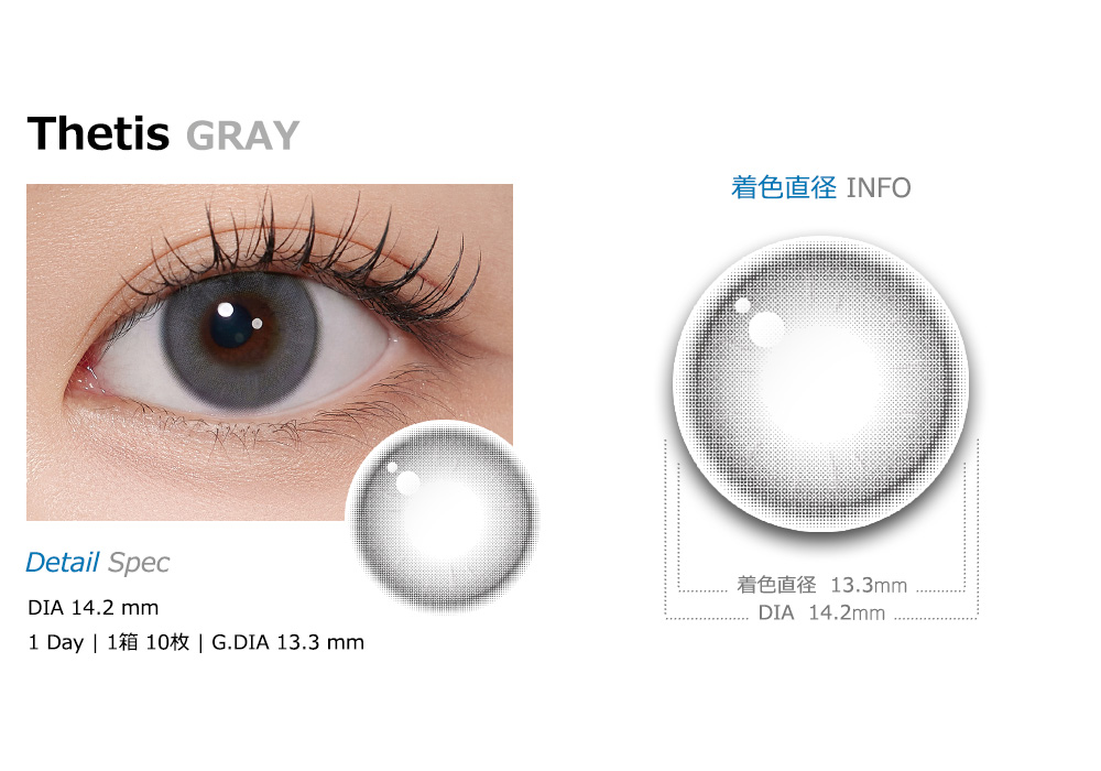 [1-Day] Thetis Gray (10pcs)