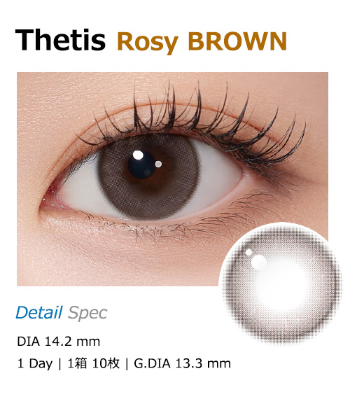 [1-Day] Thetis Rosy Brown (10pcs)