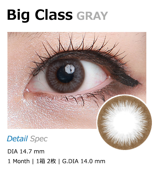 [1-Month] Big Class Silicone Gray (2pcs)