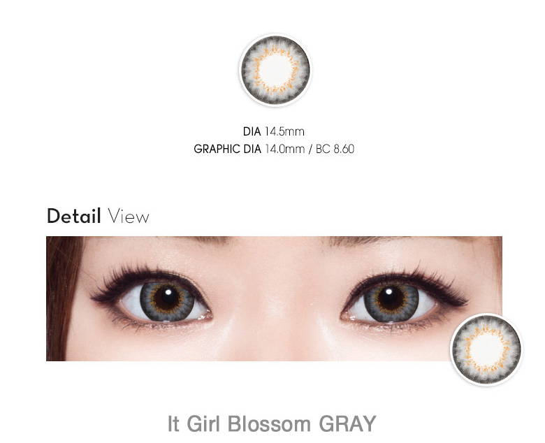 [6-Months] It Girl Blossom Gray (2pcs)