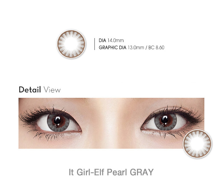 [6-Months] It Girl Elf Pearl Gray (2pcs)