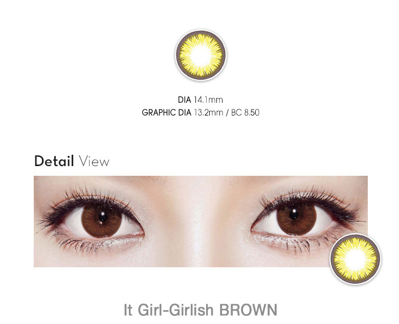[6-Months] It Girl Girlish Brown (2pcs)