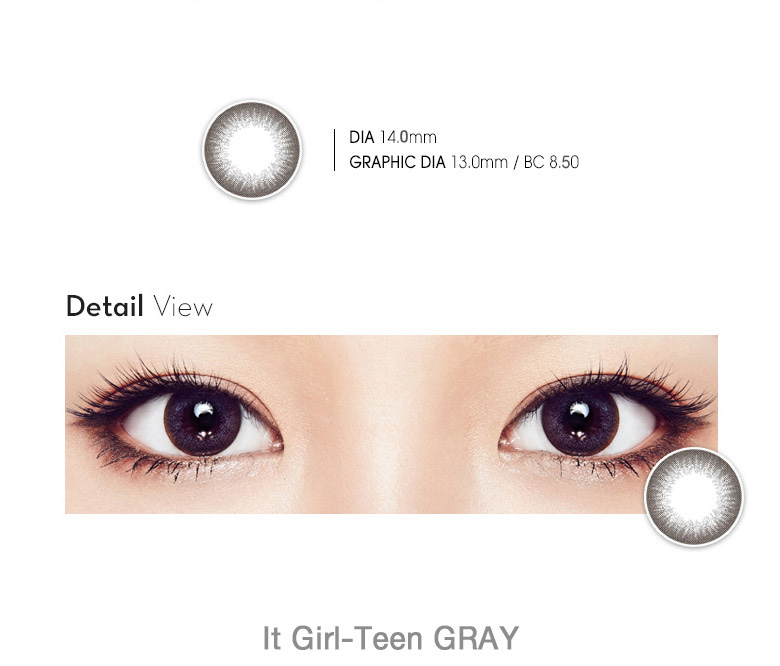  [6-Months] It Girl Teen Gray (2pcs)