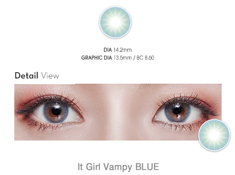 [6-Months] It Girl Vampy Blue (2pcs)