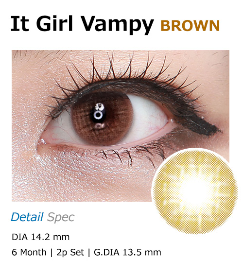 [6-Months] It Girl Vampy Brown (2pcs)