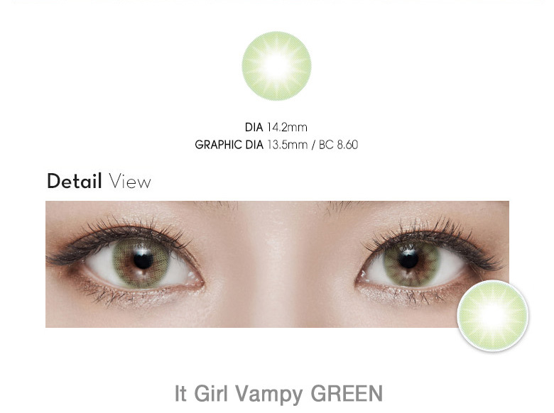[6-Months] It Girl Vampy Green (2pcs)