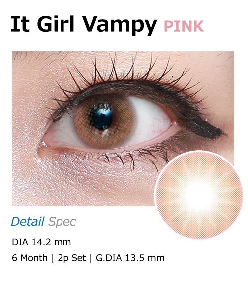 [6-Months] It Girl Vampy Pink (2pcs)