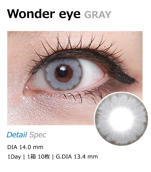 [1-Day]  Wonder eye Gray (10pcs)