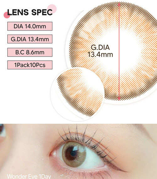 [1-Day]  Wonder eye Hazel (10pcs)5
